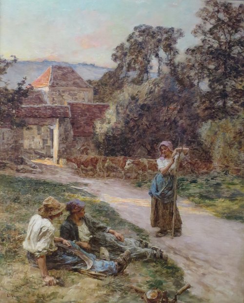 Sundown, Return of the Cattle, 1897, Léon Augustin Lhermitte