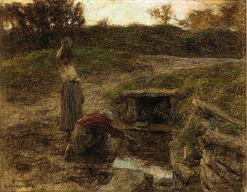 Mujeres en la fuente, 1903, Léon Augustin Lhermitte