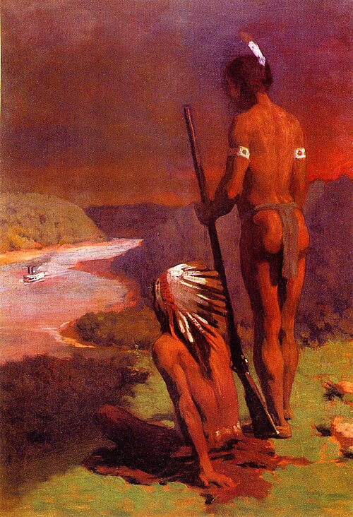 Indian on the Ohio., 1907, Thomas Pollock Anshutz