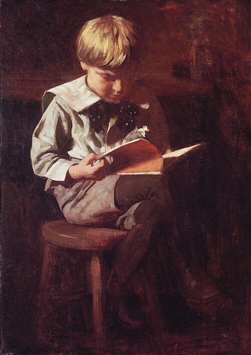 Boy Reading: Ned Anshutz, 1900, Thomas Pollock Anshutz