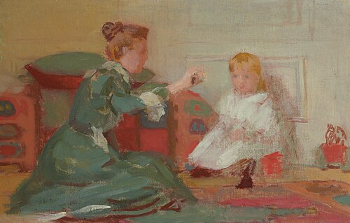 Mother and Child, 1900, Thomas Pollock Anshutz