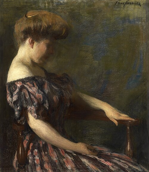 A Flowered Gown, 1906, Thomas Pollock Anshutz