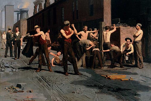 The Ironworkers’ Noontime, 1880, Thomas Pollock Anshutz