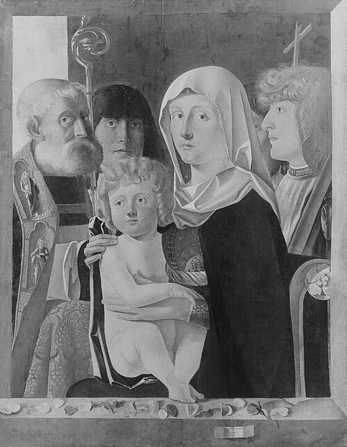 The Virgin and Child wiith four Saints, 1490, Pier Maria Pennacchi