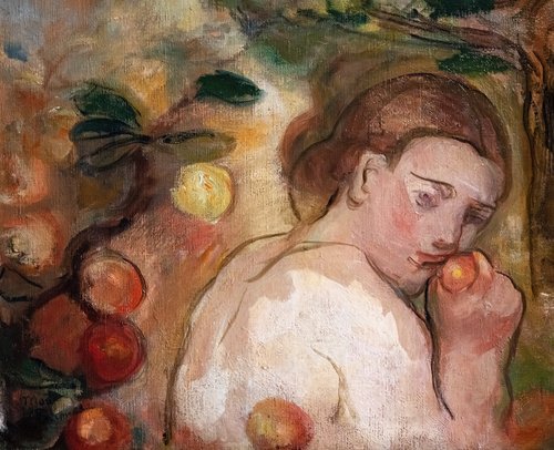 Jeune femme à la pomme (Eve), 1900, Marie Bermond