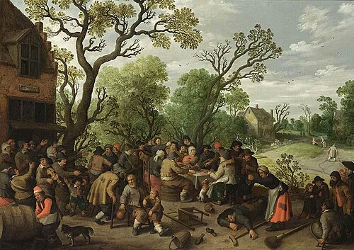 Village Scene., 1623, Joost Cornelisz. Droochsloot