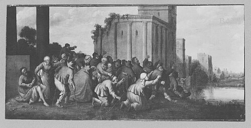 La piscine de Bethsaïda, 1611, Joost Cornelisz. Droochsloot