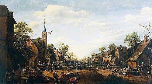 Village Scene, 1644, Joost Cornelisz. Droochsloot