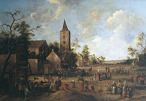 Village Scene, , Joost Cornelisz. Droochsloot