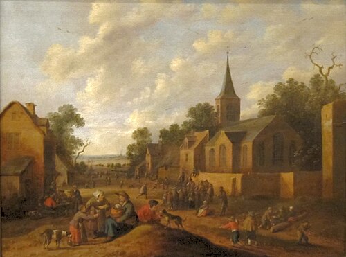 A Village Scene, 1640, Joost Cornelisz. Droochsloot