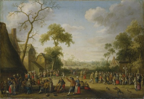 Village Scene, 1637, Joost Cornelisz. Droochsloot