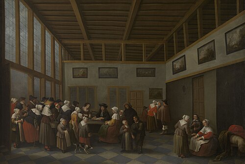 La Distribution aux pauvres, 1654, Joost Cornelisz. Droochsloot