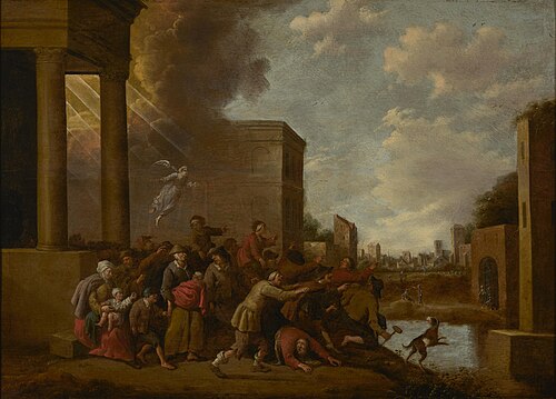 The pool of Bethesda (John 5:1-18), 1640, Joost Cornelisz. Droochsloot