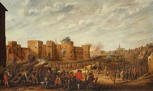 The siege of the castle Vredenburg in Utrecht in 1577, 1646, Joost Cornelisz. Droochsloot
