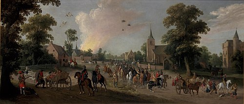 Looting of a Village, 1626, Joost Cornelisz. Droochsloot
