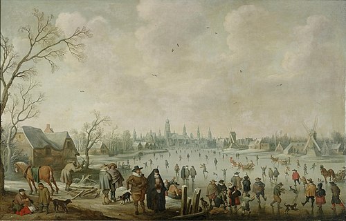 Ice Scene, 1632, Joost Cornelisz. Droochsloot