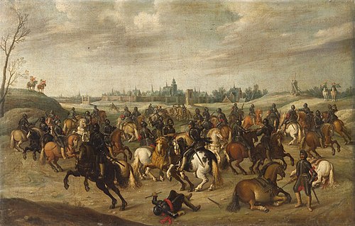 Reitergefecht vor Hertogenbosch, 1630, Joost Cornelisz. Droochsloot
