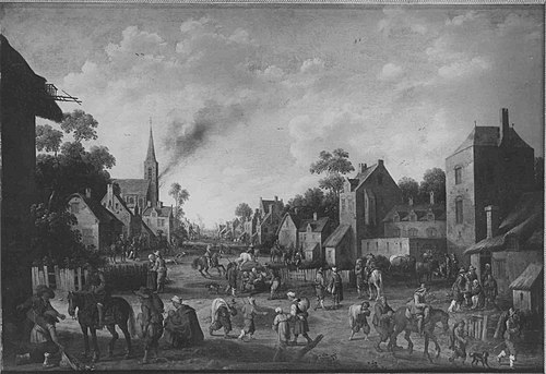 Dorfplünderung, 1626, Joost Cornelisz. Droochsloot