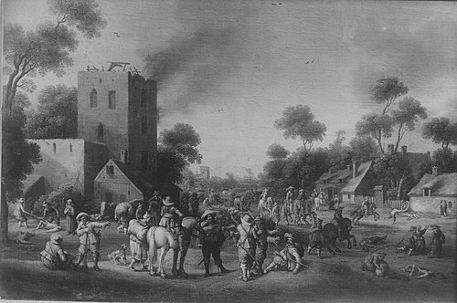 Dorfplünderung, 1626, Joost Cornelisz. Droochsloot