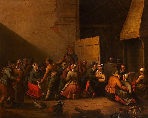 Peasants carousing in a Barn, 1636, Joost Cornelisz. Droochsloot