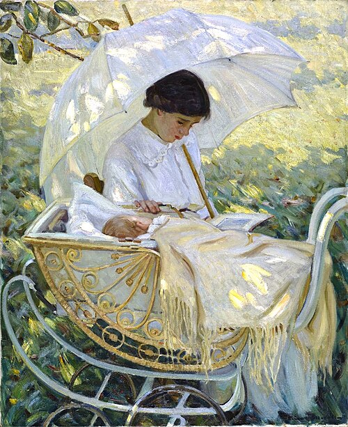 À l'ombre de l'arbre, 1910, Helen McNicoll