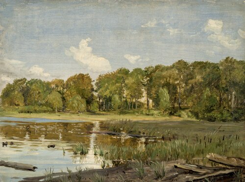 By Lake Gurre, Zealand, 1843, Peter Christian Skovgaard