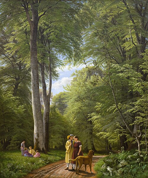 Une hêtraie en mai, 1857, Peter Christian Skovgaard