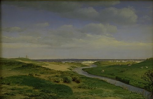View of the North Coast of Zealand at Dronningmølle, 1844, Peter Christian Skovgaard