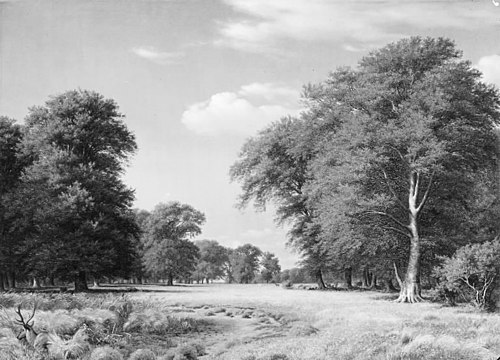 A Summer's Day in the Jægersborg Deer Park, North of Copenhagen, 1848, Peter Christian Skovgaard