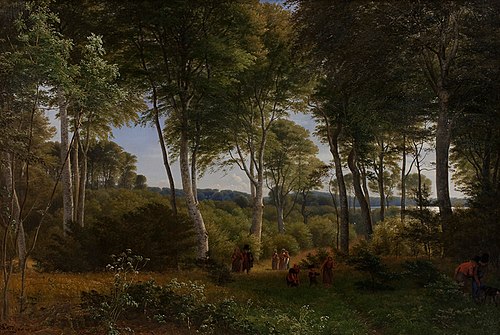 Delhoved Wood near Lake Skarre, Zealand, 1847, Peter Christian Skovgaard