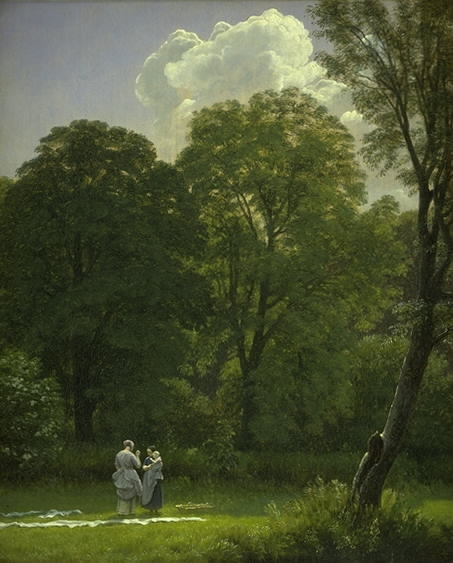 Bleaching Linen in a Clearing, 1858, Peter Christian Skovgaard