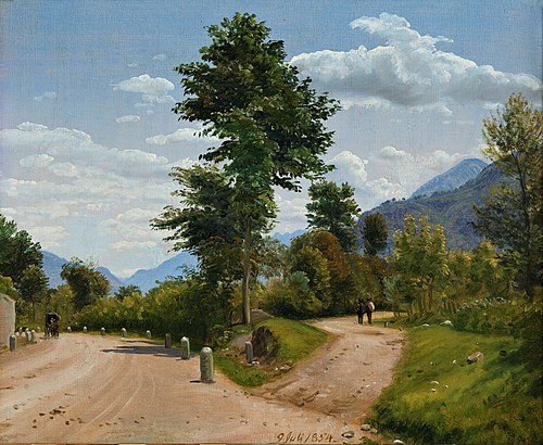 Country Road in the Sabine Hills, 1854, Peter Christian Skovgaard