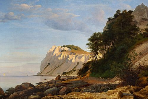 View of the Cliffs of Møn, 1852, Peter Christian Skovgaard
