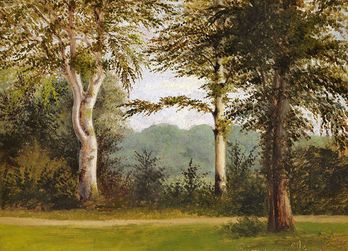 Study of a landscape., 1860, Peter Christian Skovgaard