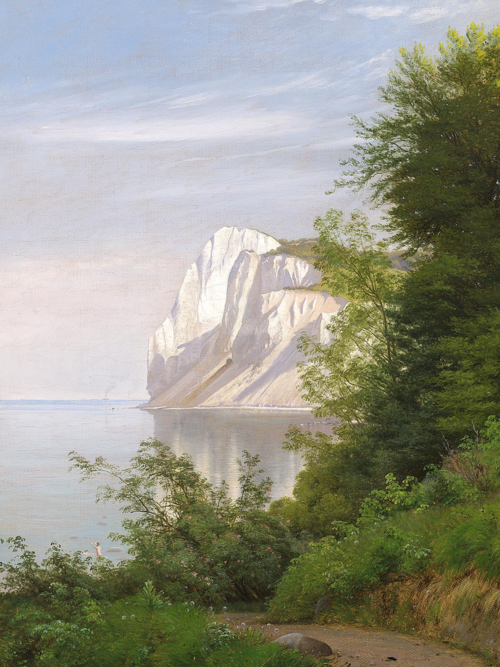 The chalk cliffs on Møn, Denmark., 1850, Peter Christian Skovgaard