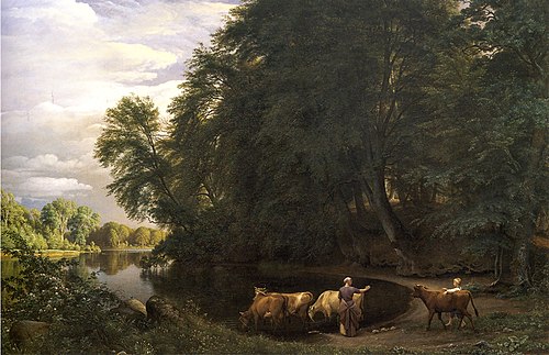 Summer Afternoon by an Inland Lake, 1859, Peter Christian Skovgaard