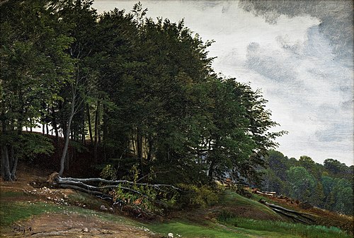 Forest-clad Hills, 1864, Peter Christian Skovgaard