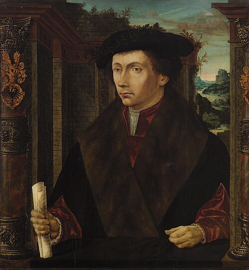 Portrait of Sybrand Pompejusz. Occo, 1538, Cornelis Anthonisz