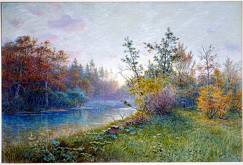 Mill Dam in Traunstein, 1894, William Stanley Haseltine