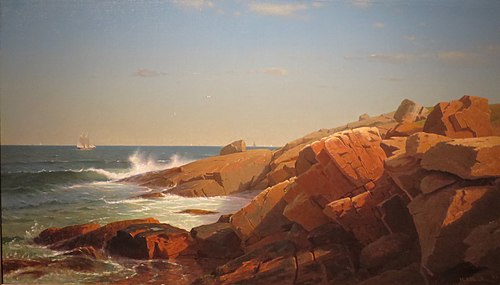 Indian Rock, Narragansett, Rhode Island, 1863, William Stanley Haseltine