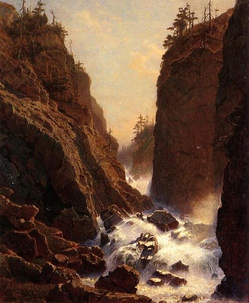 Cascade, 1850, William Stanley Haseltine