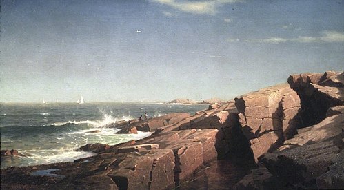 Rocks at Nahant, 1864, William Stanley Haseltine