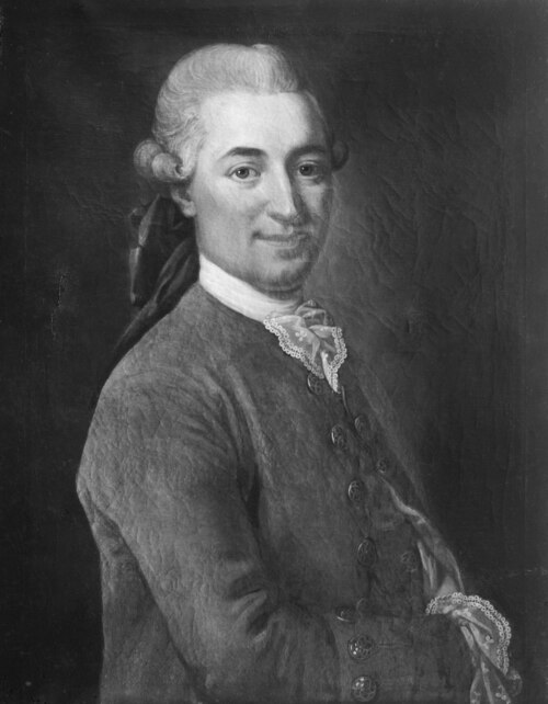 Jonas Åberg (born c. 1740), economics chief, married to Fredrika Maria Svan, 1773, Ulrika Pasch