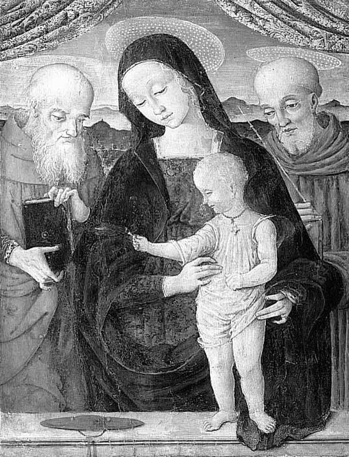 The Virgin with Child and two Saints, 1485, Ludovico di Angelo Mattioli