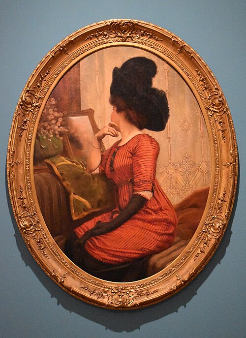 La Femme en rouge, 1911, Servais Joseph Detilleux