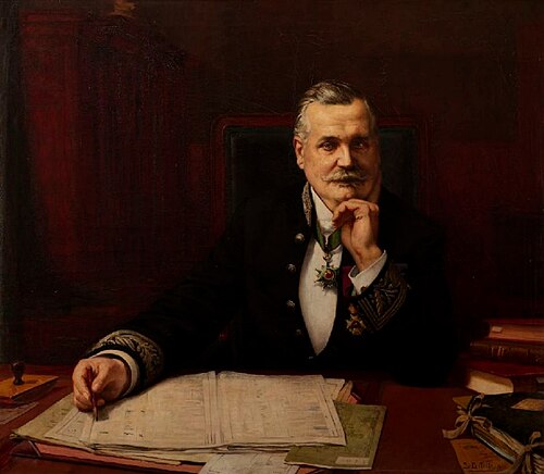 Portrait of Maurice Van Meenen, Mayor of Sint Gillis, 1911, Servais Joseph Detilleux
