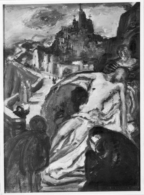 Grablegung Christi, 1924, Walter Ditz