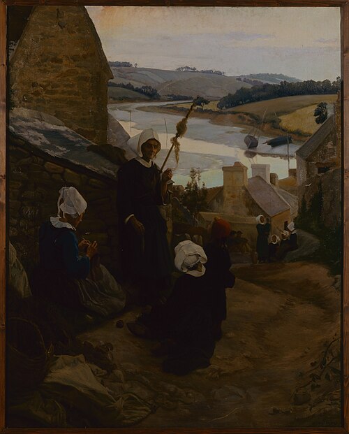 Le soir à Pont-Croix, 1902, Alfred-Victor Fournier
