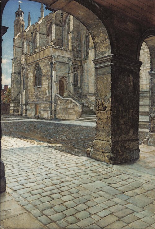 Eton College Chapel, 1887, Anna Alma-Tadema