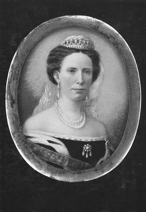 Lovisa (1828-1871), prinsessa av Nederländerna, drottning av Sverige och Norge, g.m. Karl XV, kung a, 1872, Anna Beata af Kleen